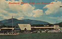 Landmark Motor Lodge and Restaurant Postcard