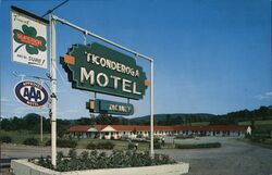 Ticonderoga Motel Vacancy Postcard