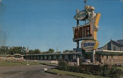 Acadian Anchor Motel Postcard