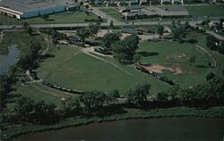 Aerial View of National Railroad Museum Postcard