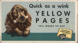 Quick as a Wink Yellow Pages Advertising Blotter Blotter Blotter