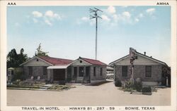 Travel-In Motel Bowie, TX Postcard Postcard Postcard