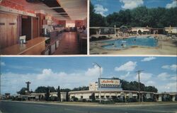 Deluxe Motor Inn & Melody Restaurant Brownfield, TX Postcard Postcard Postcard