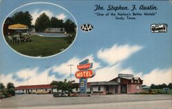 Stephen F. Austin Motel Sealy, TX Postcard Postcard Postcard