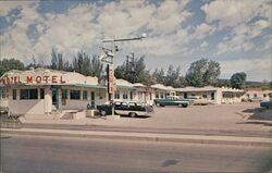 Dreamland Motel, Rawlins WY Postcard