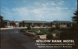 Willow Bank Motel Postcard