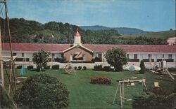 Village Motel & Restaurant Postcard