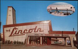 The Lincoln Motel, Daytona Beach Postcard