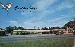 Carolina Wren Motel Orangeburg, SC Lacey Postcard Postcard Postcard