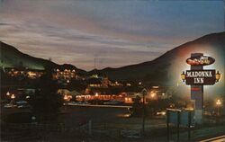 Madonna Inn by Night Postcard