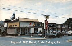 Imperial "400" Motel State College, PA Postcard Postcard Postcard