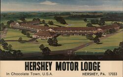 Hershey Motor Lodge Pennsylvania Postcard Postcard Postcard