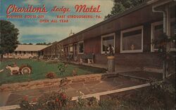 Chariton's Lodge Motel, Business Route 209 East Stroudsburg, PA Postcard Postcard Postcard