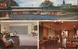 Travel Inn Motel and Del's Pancake Inn Postcard