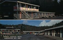 Umpqua Stockade Motel Winchester Bay, OR Postcard Postcard Postcard