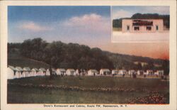 Steve's Restaurant and Cabins Hannacroix, NY Postcard Postcard Postcard