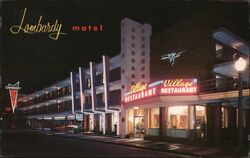 Lombardy Motel and Village Restaurant Postcard