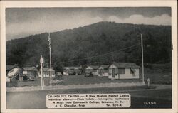 Chandler's Cabins Lebanon NH Postcard