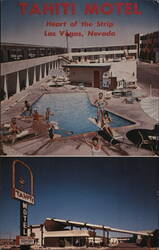 Tahiti Motel Las Vegas Postcard