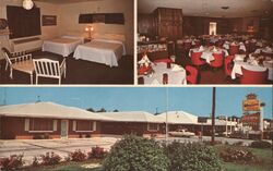 El Capri Motel, Excellent Food, Banquet Room Postcard