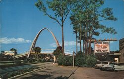 Sun-n-Sand Motor Hotel and Arch Biloxi, MS Audrey Murphy Postcard Postcard Postcard