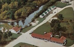 Black River Motel and Cottages Naubinway, MI Postcard Postcard Postcard