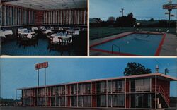 Skyway Inn Motel, Restaurant, and Swimming Pool Postcard