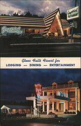 Imperial Arms Motel and Imperial Restaurant Glens Falls, NY Postcard Postcard Postcard