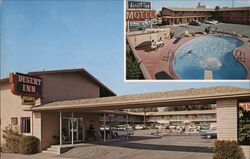 Desert Inn Motel, Pool Postcard