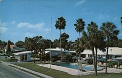 Flamingo Colony Motel Sarasota, FL Don Brunson Postcard Postcard Postcard