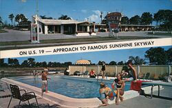 Mark Charles Motel and Swimming Pool Postcard