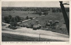 Air View at Brown's Camp Indianapolis, IN Postcard Postcard Postcard