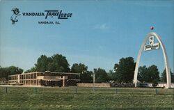 Vandalia Travelodge Postcard