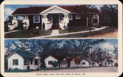 Steeles Motel Court Elkton, MD Postcard Postcard Postcard