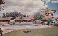 Town House Motel with Pool Postcard