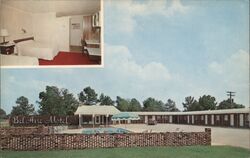 Bel Aire Motel with Pool Perry, GA Postcard Postcard Postcard