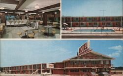 Magnolia Plaza Motel Postcard