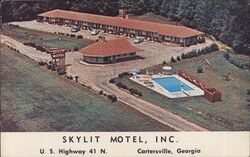 Skylit Motel, Inc. Postcard