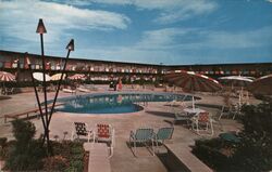 Western Hills Motor Inn Swimming Pool Bossier City, LA Postcard Postcard Postcard