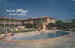 Palo Alto Travelodge California Postcard Postcard Postcard