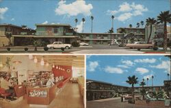 Sage & Sand Motel, Riverside California Postcard Postcard Postcard