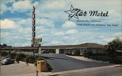 Star Motel, Watsonville CA Postcard