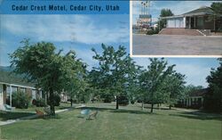 Cedar Crest Motel Postcard