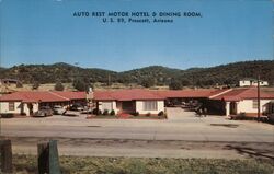 Auto Rest Motor Hotel Prescott, AZ Postcard Postcard Postcard