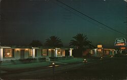 Palo Verde Lodge at Night Apache Junction, AZ John D. Freeman Postcard Postcard Postcard