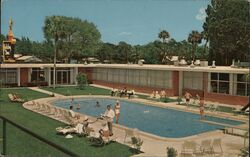 Holiday Inn Pool Postcard