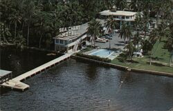 Sea Chest Motel,  Aerial View Postcard