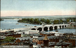 Hartford Bridge Connecticut Postcard Postcard