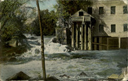 The Old Mill Challahoochee River Postcard