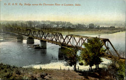 Bridge Across The Clear Water River At Lewiston Postcard